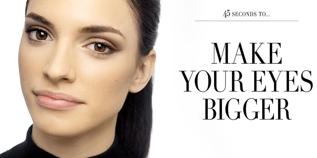 Watch how to make your eyes look bigger in under a minute