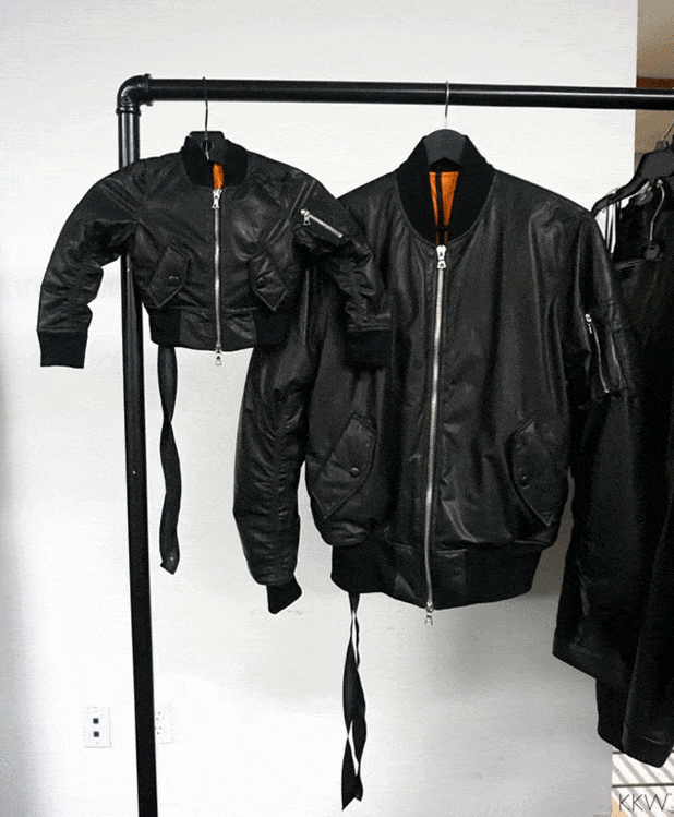 Textile, Collar, Jacket, Clothes hanger, Fashion, Black, Grey, Leather, Fashion design, Leather jacket, 