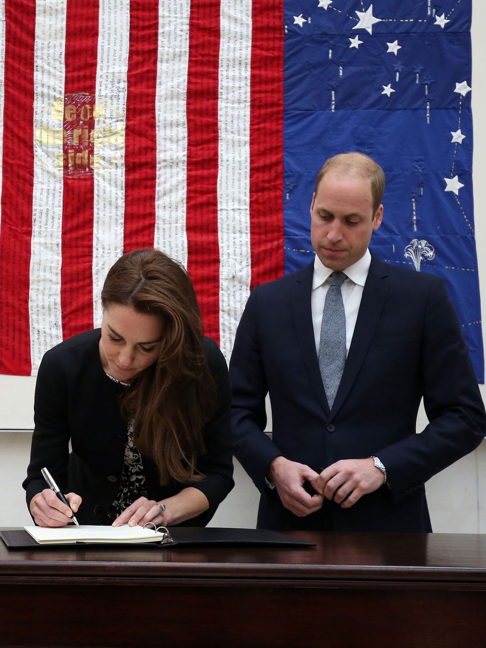 Duke and Duchess of Cambridge sign Orlando condolence book