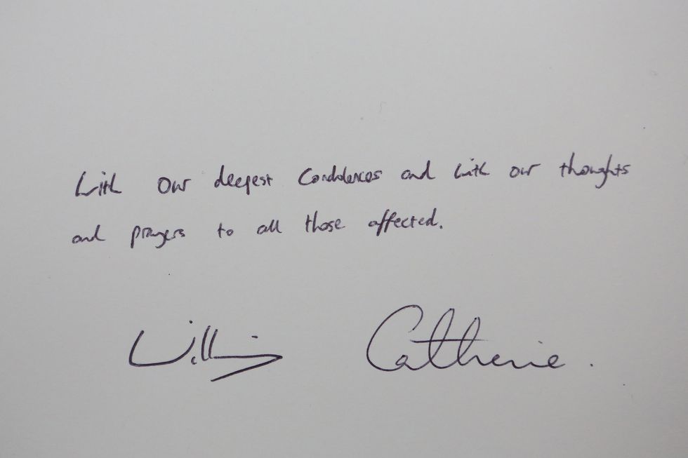 Duke and Duchess of Cambridge sign Orlando condolence book