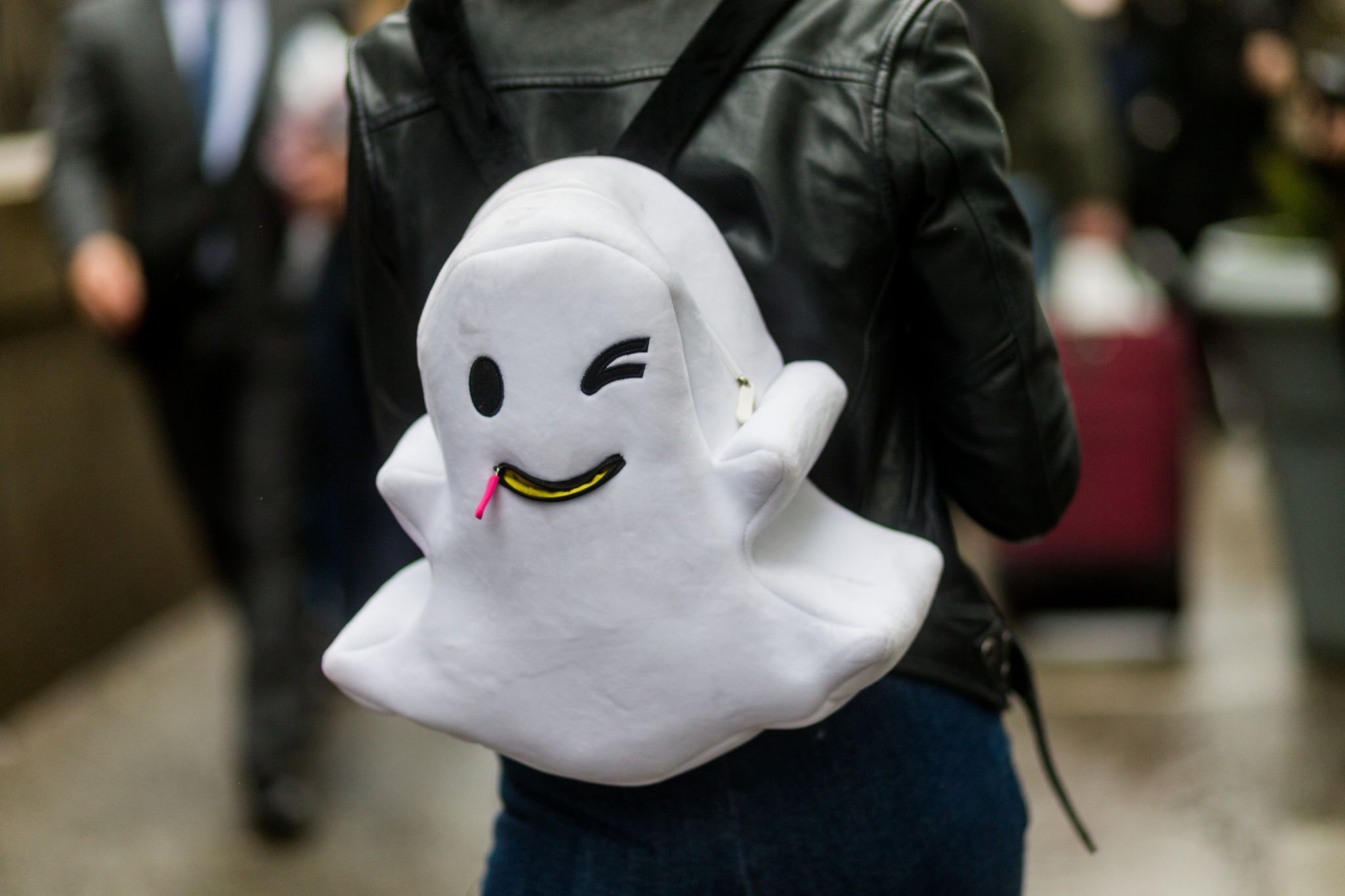 Snapchat ghost backpack