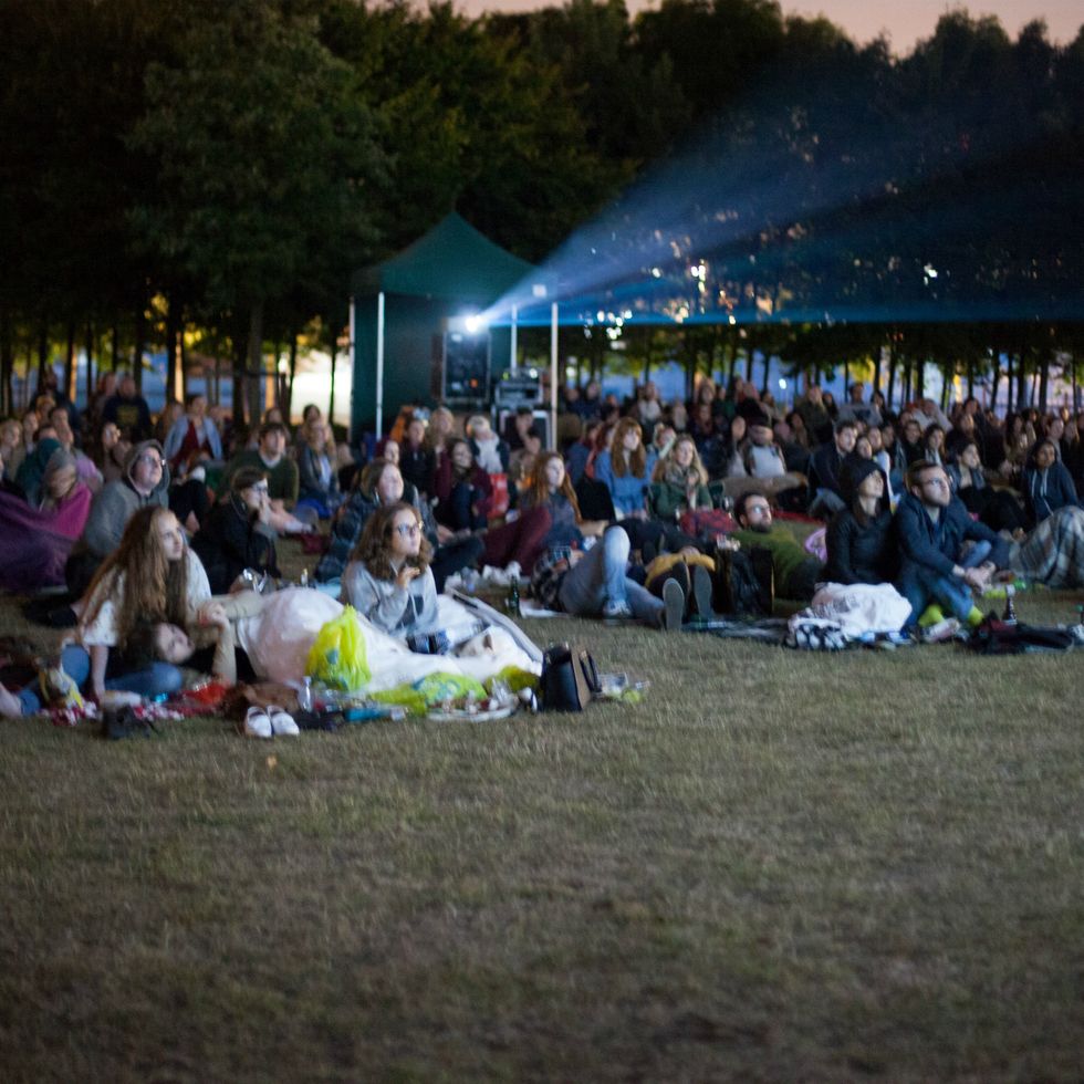 People, Crowd, Social group, Leisure, Tints and shades, Audience, Spring, Camping, Picnic, Tent, 