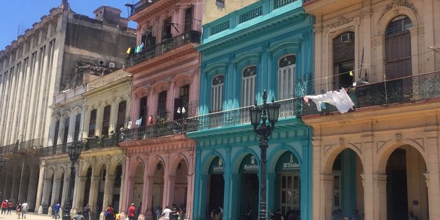 The colourful buildings of Havana