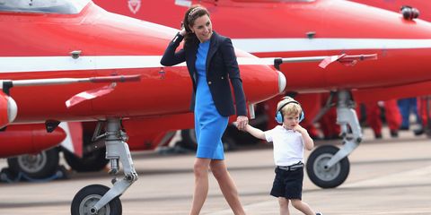 Prince George with the Duchess of Cambridge