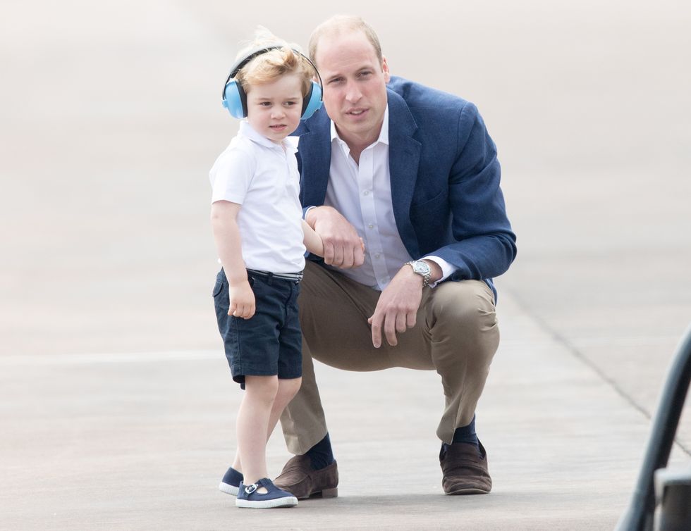 Prince George with the Duchess of Cambridge