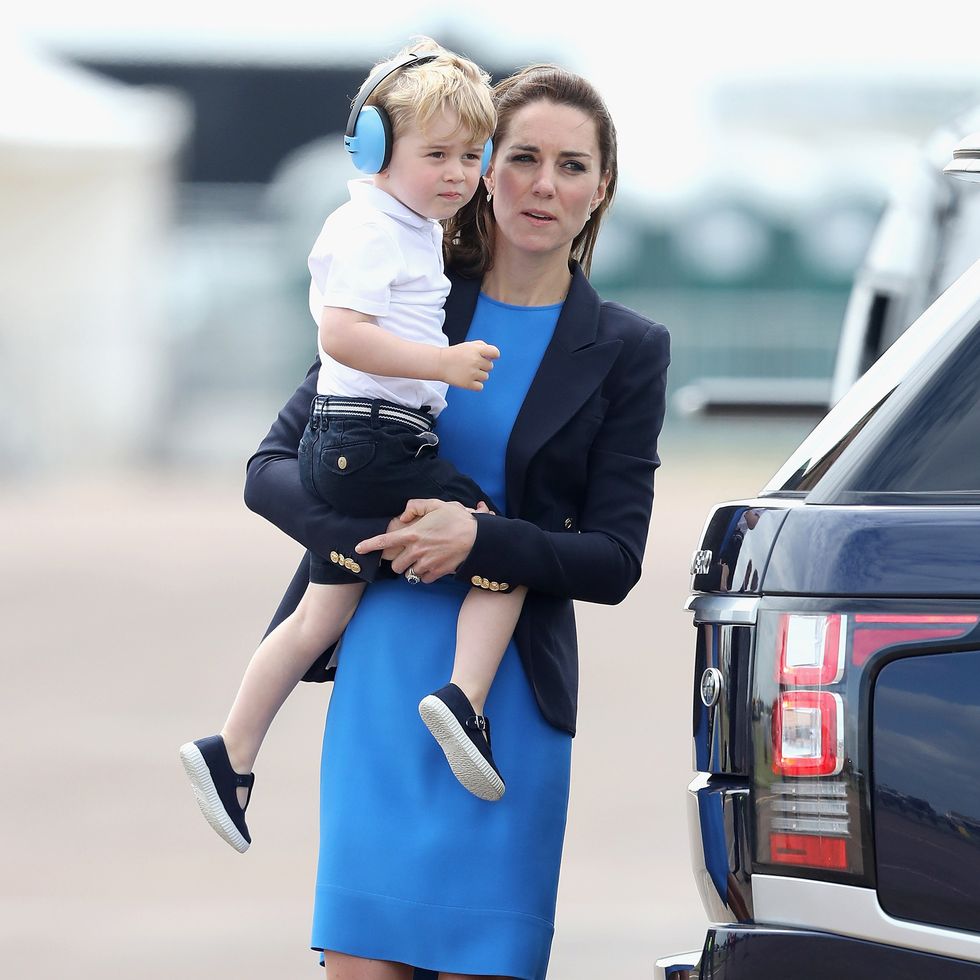 Prince George with the Duchess of Cambridge