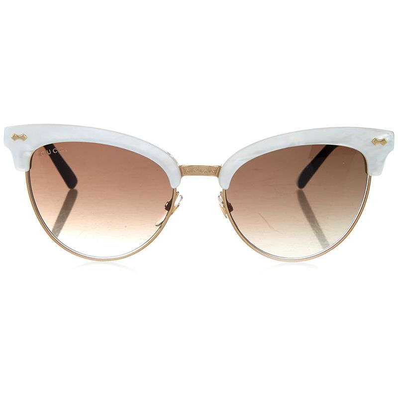 <p>
<strong>Gucci</strong> glasses, $363, <a href="http://www.matchesfashion.com/us/products/Gucci-Cat-eye-half-frame-sunglasses-1055483" target="_blank">matchesfashion.com</a>.</p>