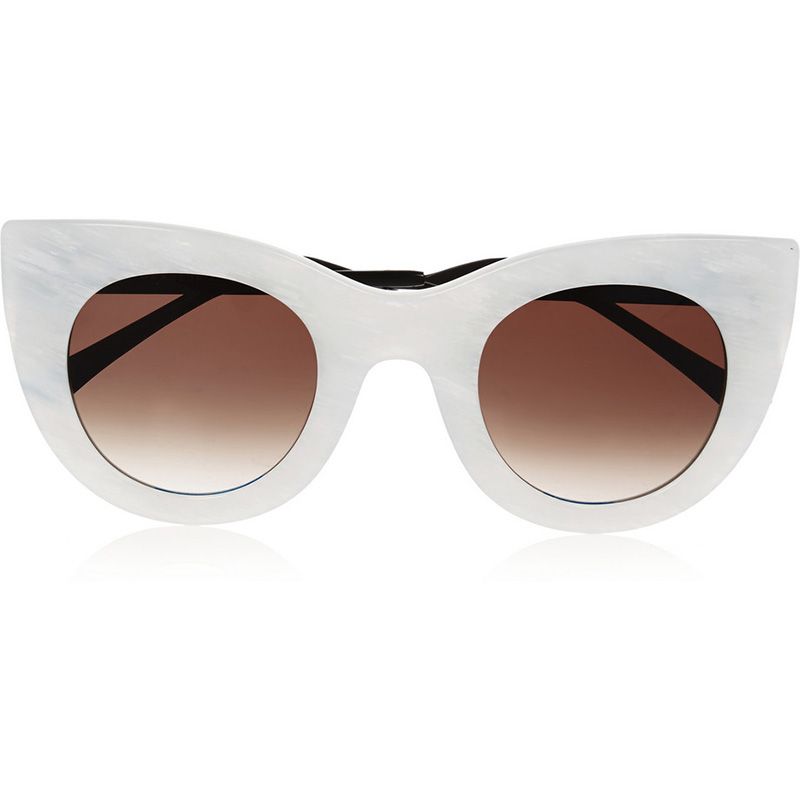 <p><strong>          Thierry Lasry</strong> sunglasses, $475, <a href="https://www.net-a-porter.com/us/en/product/644046/thierry_lasry/cheeky-cat-eye-acetate-sunglasses" target="_blank">net-a-porter.com</a>.</p>