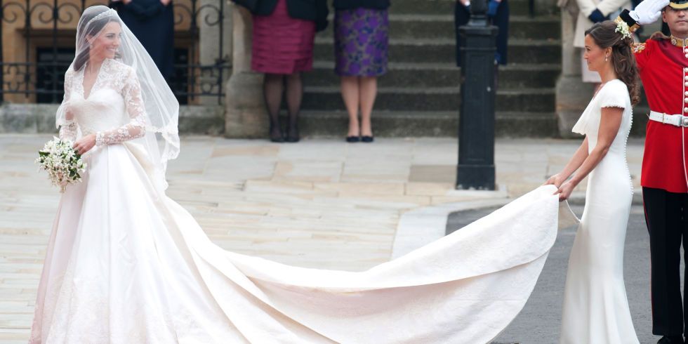 Duchess of Cambridge and Pippa Middleton at the royal wedding