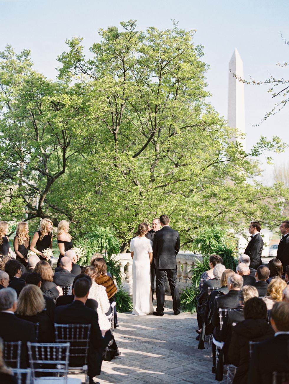 <p>During the sunlit service, Arielle and Matt exchanged traditional vows. </p>