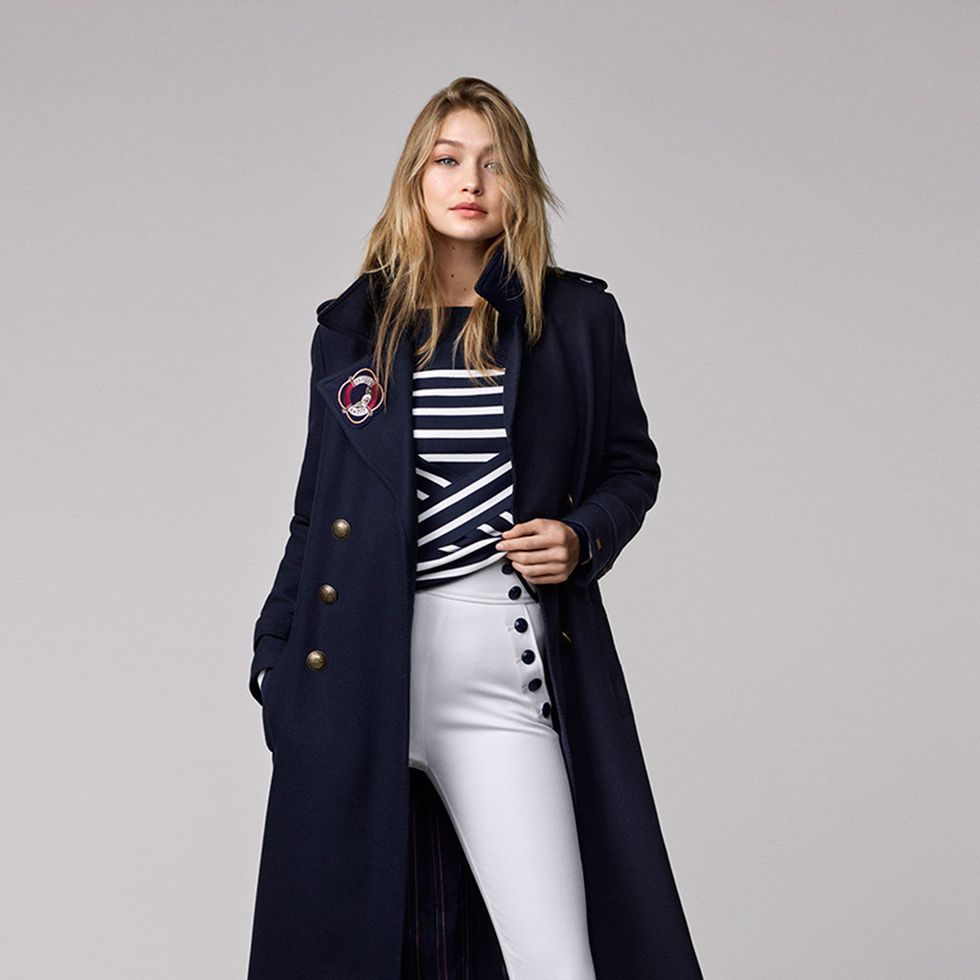 Gigi Hadid for Tommy Hilfiger clothing collection look book