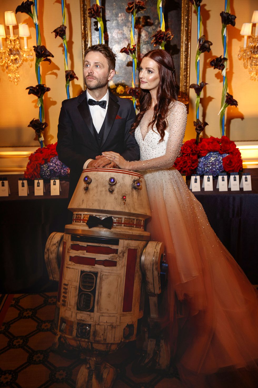 <p>Lydia and Chris' nuptials were a true combination of everything they love: from <em data-redactor-tag="em" data-verified="redactor">Dr. Who</em> to <em data-redactor-tag="em" data-verified="redactor">Star Wars</em>, Western duds and <a href="http://www.bluestardonuts.com/" target="_blank">Blue Star Donuts</a> all set in a lavish ballroom with hundreds of red roses.&nbsp;After their undeniably personal&nbsp;nuptials, Lydia penned a love note to Chris on her Instagram which read:&nbsp;"I love you, and I will love you until I die, and if there's a life after that, I'll love you then too."&nbsp;</p>
