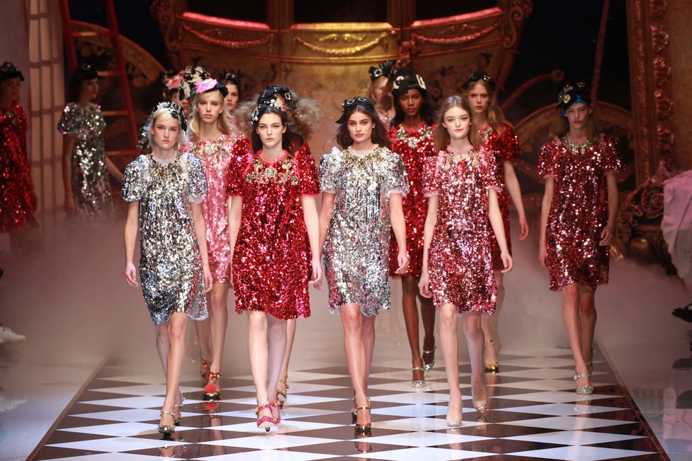 Dolce & Gabbana fashion week catwalk