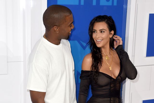 Kim and Kanye at the 2016 VMAs