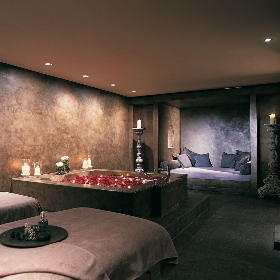 A spa suite at Gstaad Palace