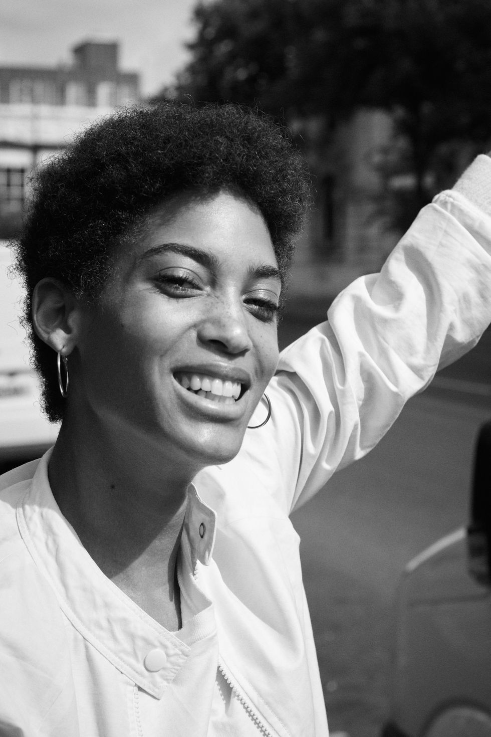 Mouth, Hairstyle, Style, Black hair, Tooth, Monochrome, Jheri curl, Monochrome photography, Portrait photography, Black-and-white, 