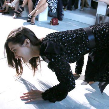 Bella Hadid falls on Michael Kors catwalk