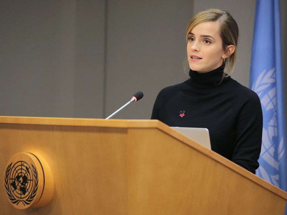 Emma Watson speaking to the U.N. Assembly