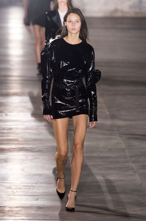 Anthony Vaccarello's first collection for Saint Laurent