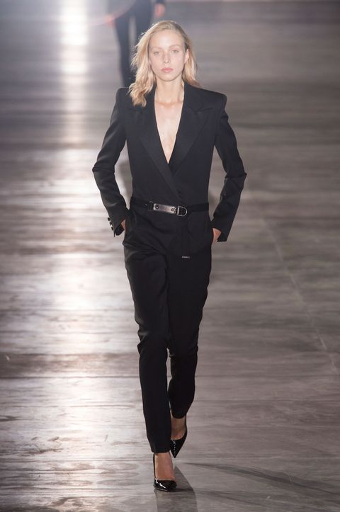 Anthony Vaccarello's first collection for Saint Laurent