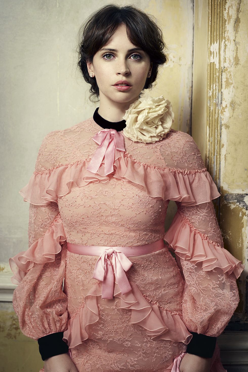 Felicity Jones for Harper's Bazaar