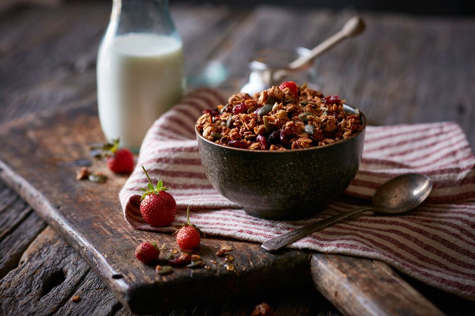 Bowl of granola - health foods