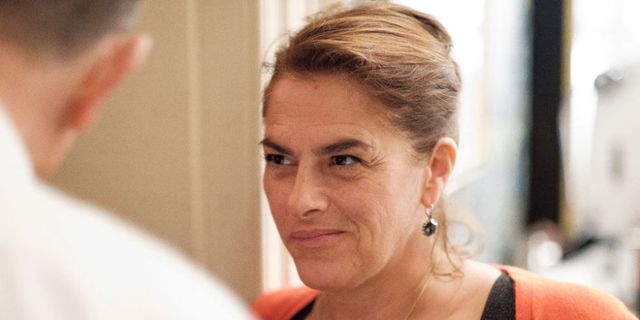 Tracey Emin at the Bazaar Art party, Mark's Club