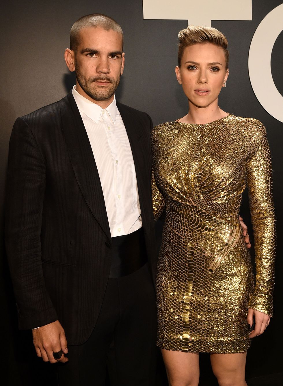 Scarlett Johansson and her husband Romain Dauriac