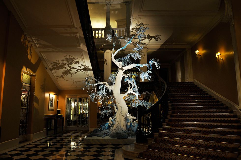 Claridge's Christmas tree - John Galliano for Dior