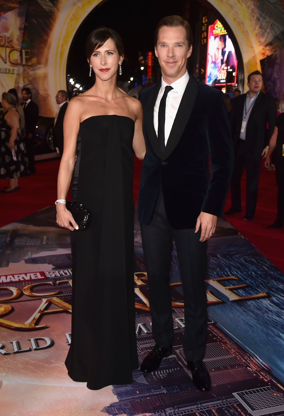 Sophie Hunter and Benedict Cumberbatch at the Dr Strange premiere