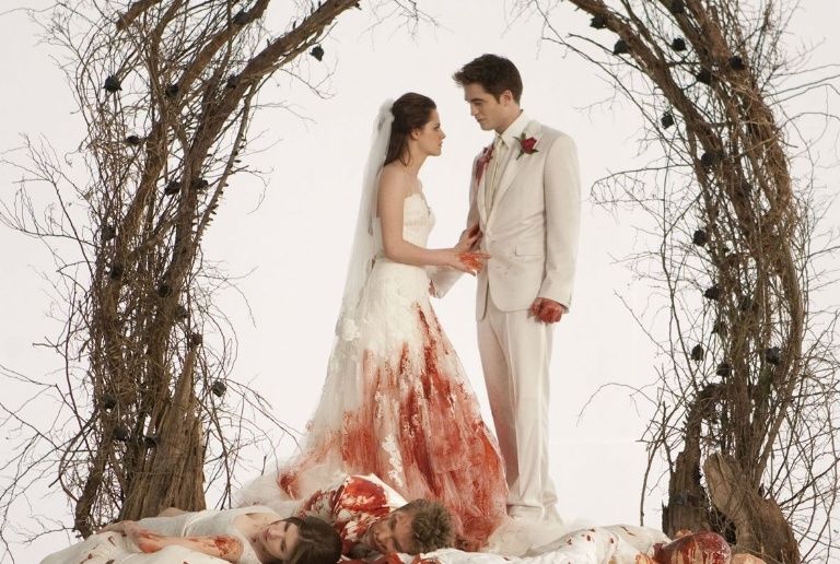 Twilight wedding scene
