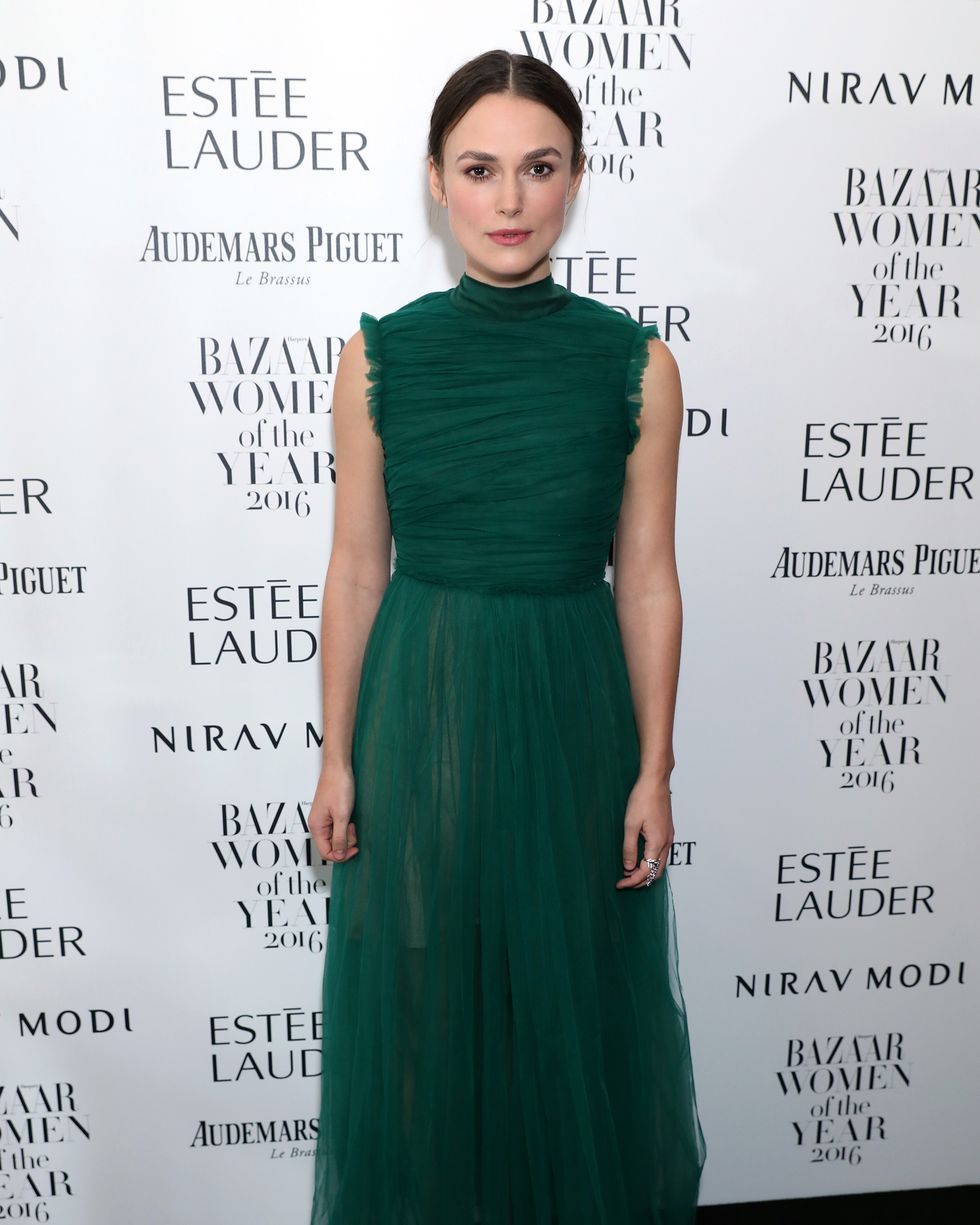 Keira Knightley at the 2016 Harper's Bazaar Women of the Year Awards