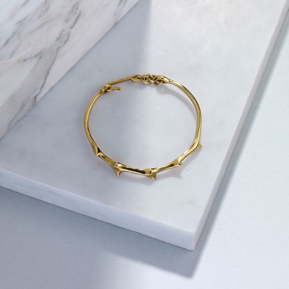 Ashley Dell London gold thorn bangle from Not On The High Street