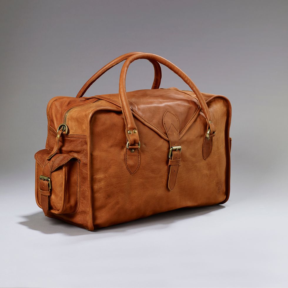 Vintage Style Leather Cabin Bag from Not On The High Street
