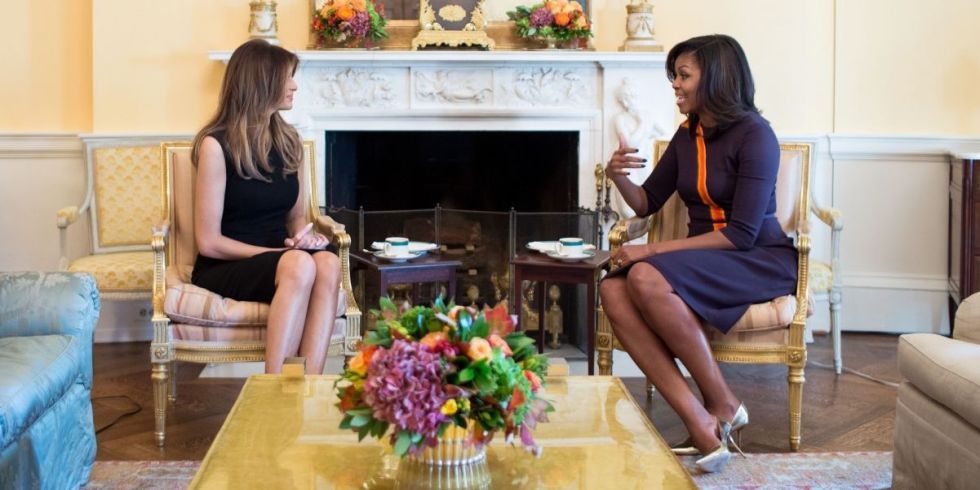 Michelle Obama and Melania Trump