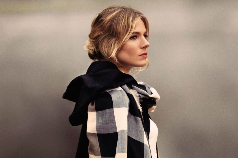 Sienna Miller in Burberry's Christmas campaign