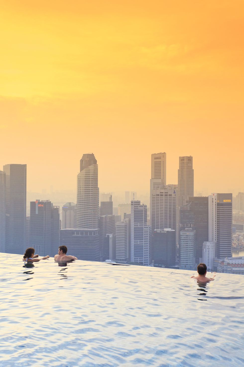 The pool at Marina Bay Sands Hotel in Singapore