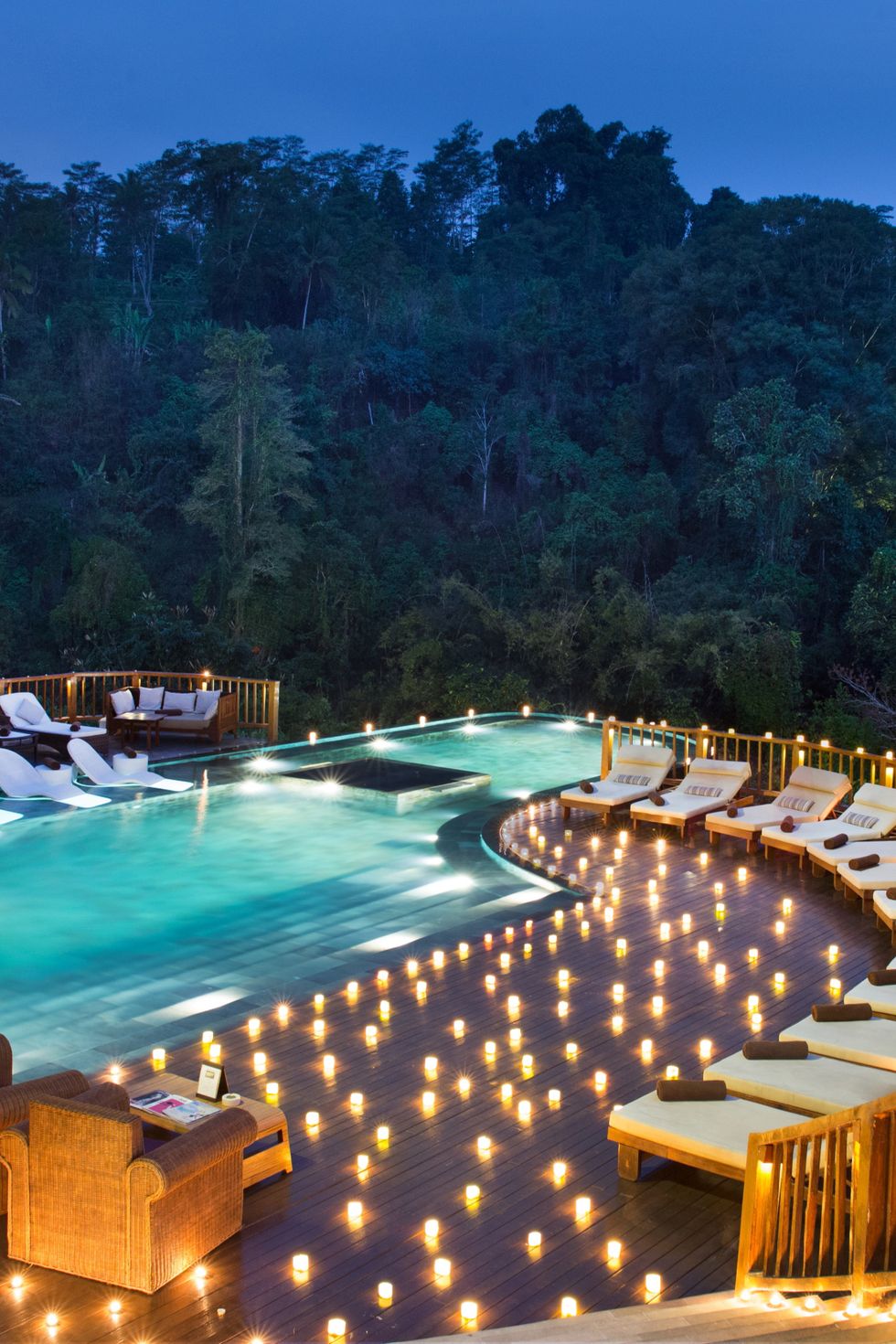 The infinity pool at Hanging Gardens of Bali hotel.