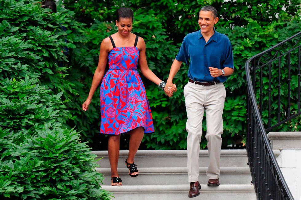 Michelle Obama wearing Sophie Theallet