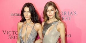 Bella Hadid and Gigi Hadid at the Victoria's Secret fashion show after party