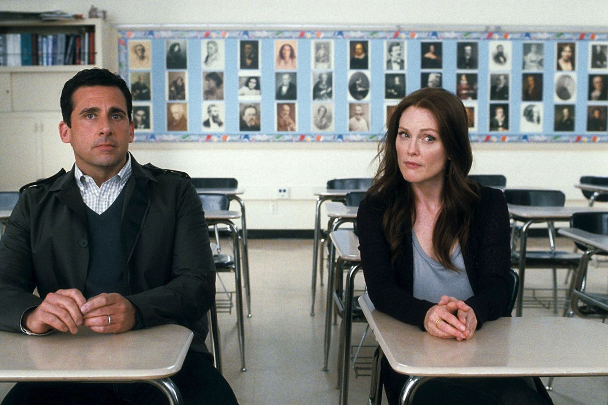 Julianne Moore and Steve Carell in Crazy Stupid Love