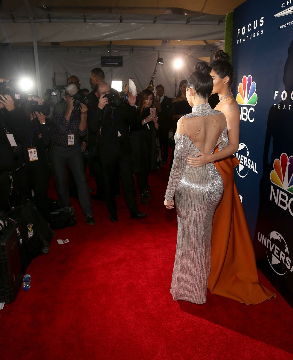 Kendall and Kylie at the Golden Globes