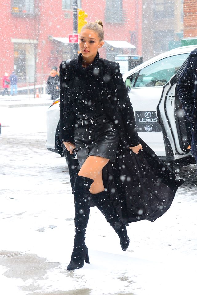 Gigi Hadid dans la neige