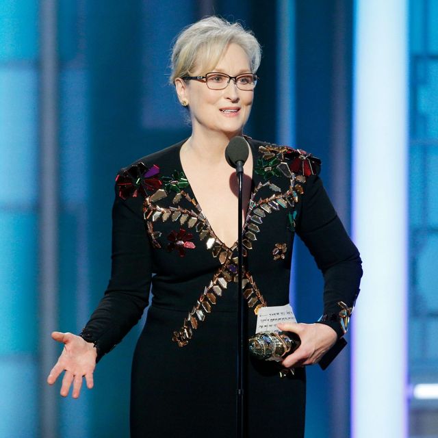 Meryl Streep at the Golden Globes 2017