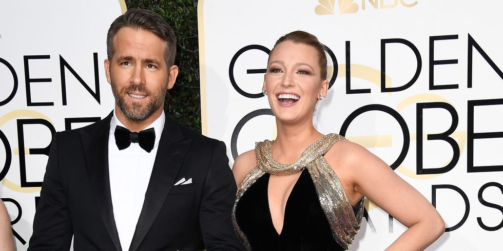 Blake Lively and Ryan Reynolds at the Golden Globes 2017