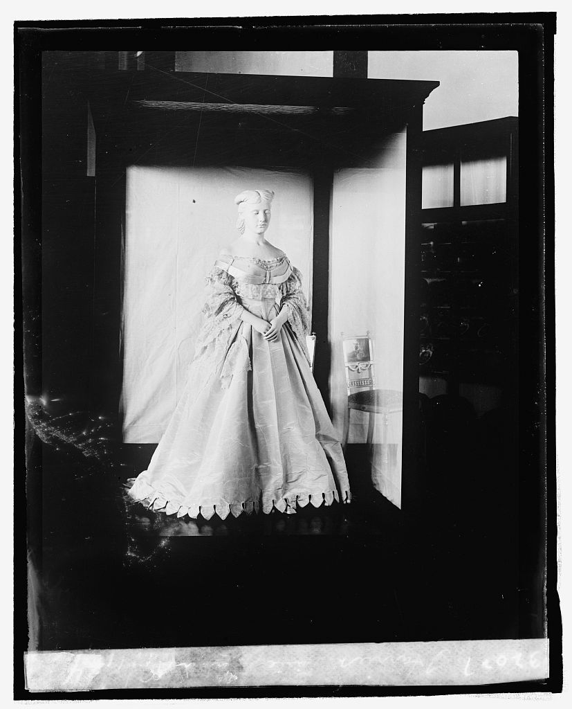 <p>James Buchanan was a bachelor and assigned&nbsp;the duties of First Lady to his niece, Helen Lane Johnston. Her inaugural gown (which was accessorized with flowers) was considered shocking at the time for its <a href="http://www.post-gazette.com/life/lifestyle/2006/12/05/The-first-first-lady-Buchanan-s-niece-enlivened-social-scene/stories/200612050130" target="_blank" data-tracking-id="recirc-text-link">low-cut "European" style</a>.&nbsp;</p>