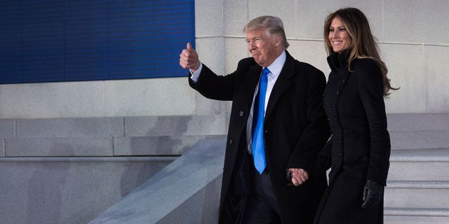 Donald Trump and Melania Trump inauguration