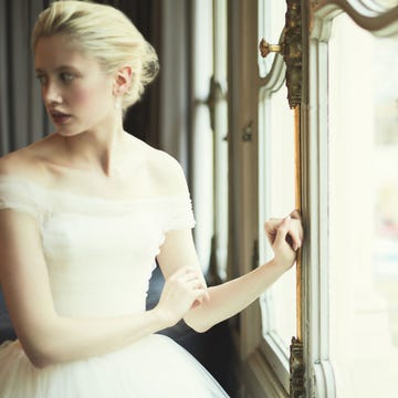 Clothing, Ear, Hairstyle, Eye, Shoulder, Bridal clothing, Dress, Textile, Photograph, Joint, Clothing, Ear, Hairstyle, Eye, Shoulder, Bridal clothing, Dress, Textile, Photograph, Joint,