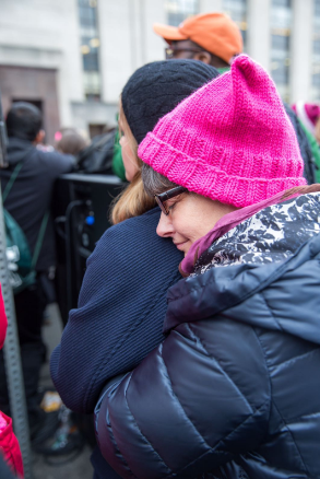 Winter, Pink, Magenta, Jacket, Headgear, Comfort, Street fashion, Snapshot, Bonnet, Knit cap, 