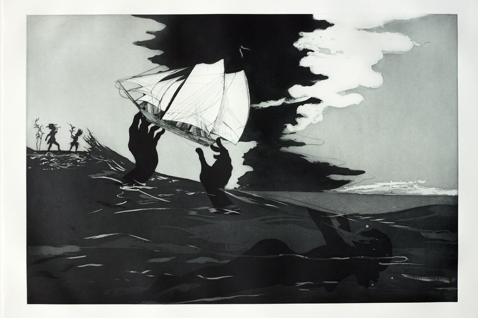 Kara Walker, 'no world fromAn Unpeopled Land in Uncharted Waters' (2010). © Kara Walker. Reproduced by permission of the artist